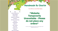 Desktop Screenshot of handmadebycharlie.co.uk